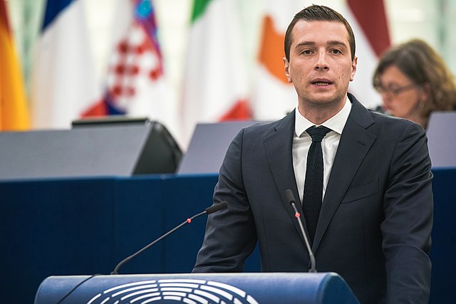 Jordan Bardella. Európai Parlament képe